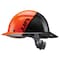 Dax Hard Hats Hard Hat Carbon Fiber Full Brim 50-50 (Orange/Black) HDF50C-19OC - alternate 2